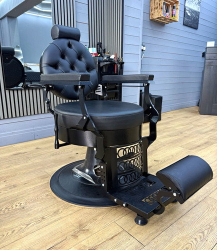 2xblack button tufted barber - 2xblack,