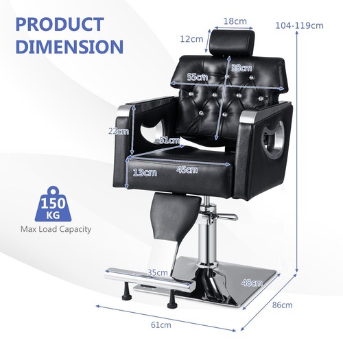 Swivel salon chair styling - chair,