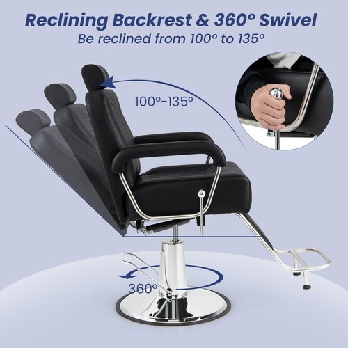 Hydraulic barber chair - hydraulic, salon
