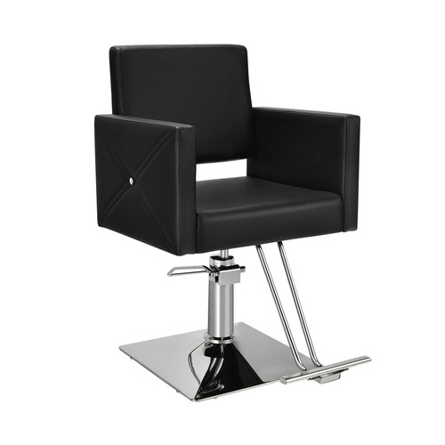 Costway black reclining barber - costway,