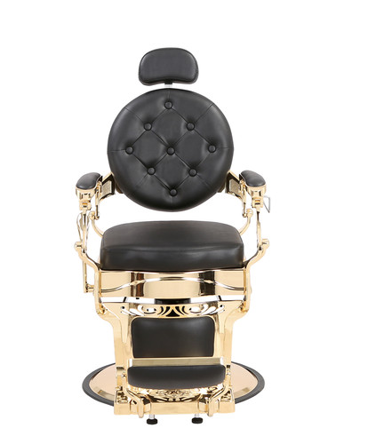 Barber chair with gold frame - frame, |
