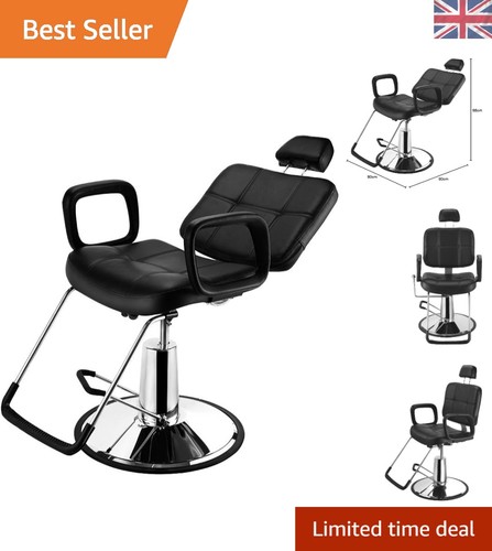 Black barber chair hydraulic - black,