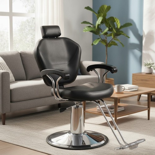 Modern black salon - modern,