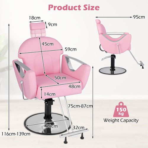 Barber chair reclining salon - chair,