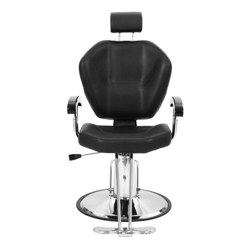 Black reclining barber chair - barber,