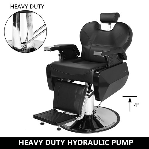 Adjustable large barber - barber, chair