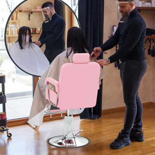 Hydraulic barber chair - barber, w/