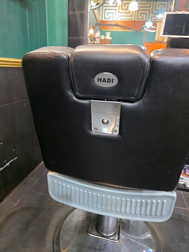 Hadi barber chair black silver - hadi,